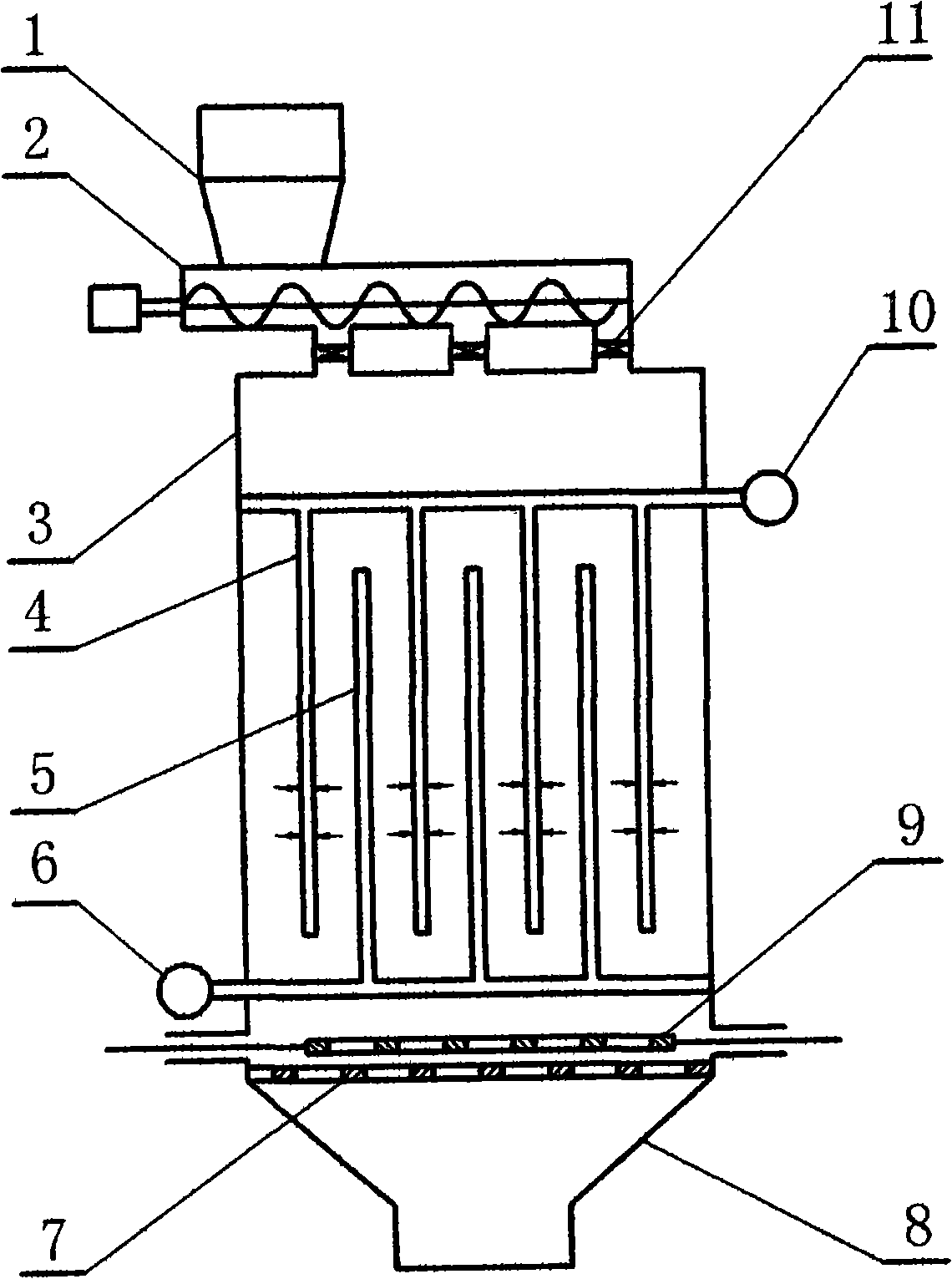 Tridimensional distributed type material stream circulating method and ventilated synthetic energy-saving method