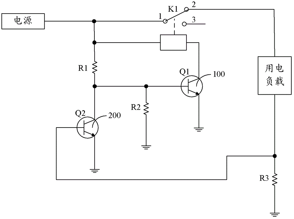 LED (light-emitted diode) lamp and open-circuit protective circuit thereof