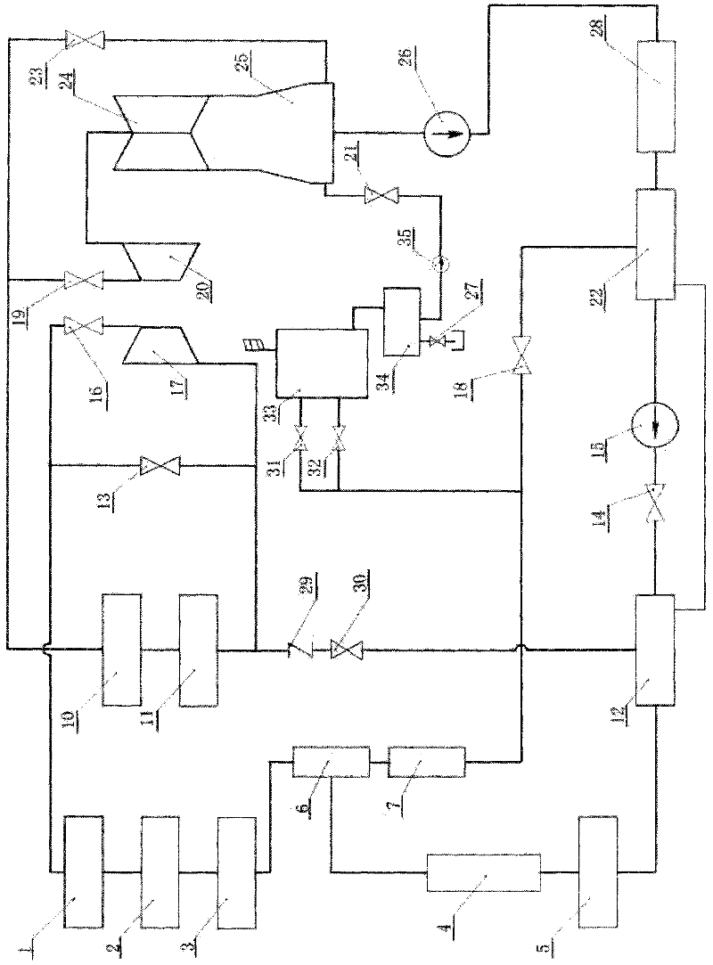 Pump-free direct current furnace starting system capable of recycling working medium and heat comprehensively