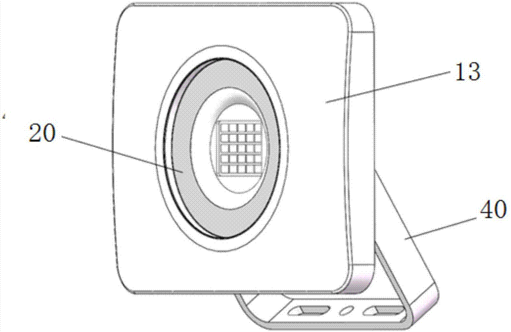 Camera type LED projection lamp