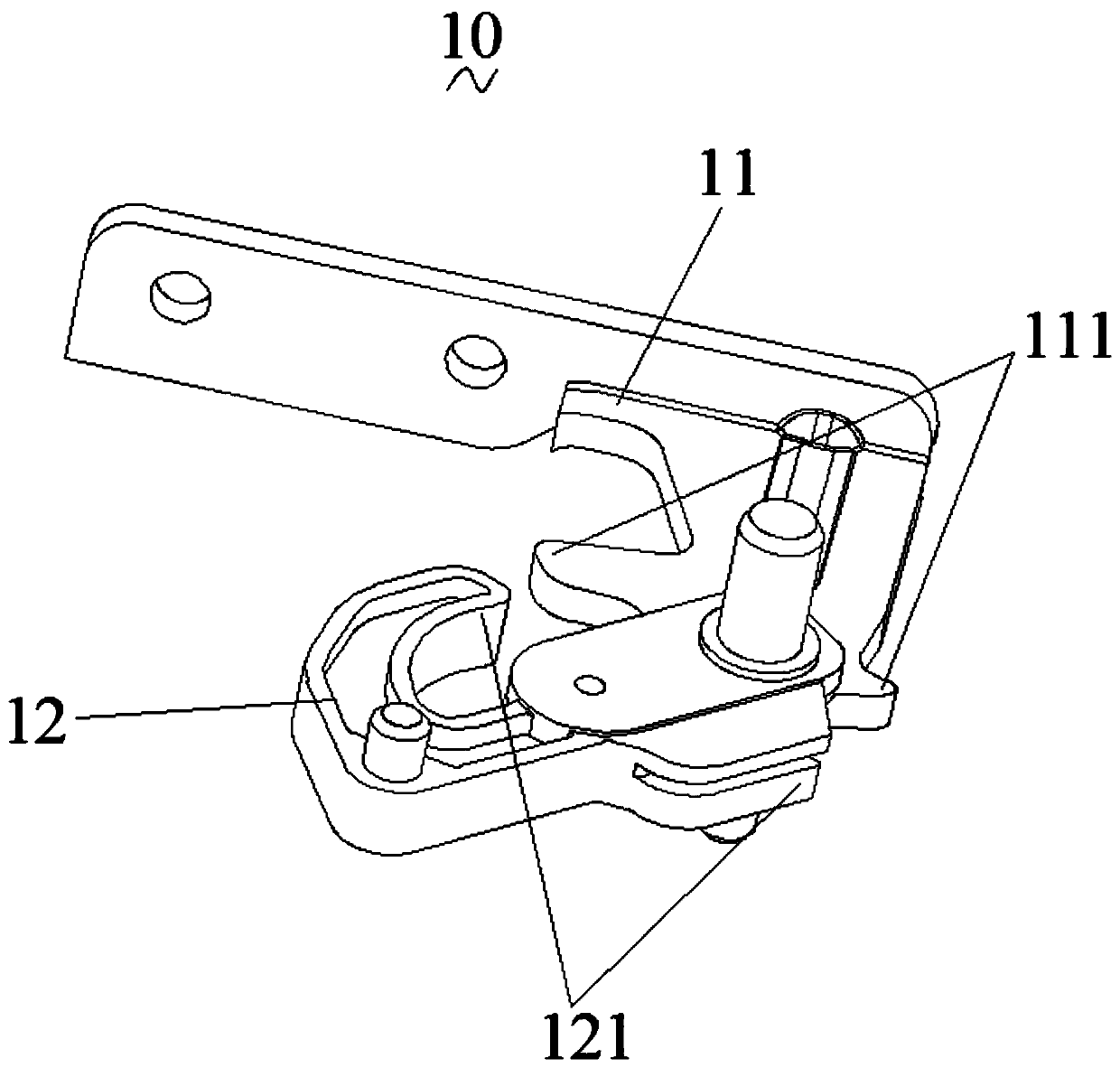 Hinge locking device for refrigerator door and refrigerator