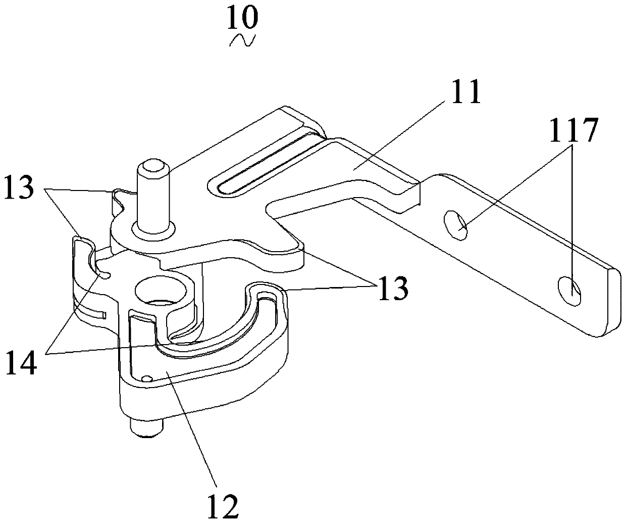 Hinge locking device for refrigerator door and refrigerator