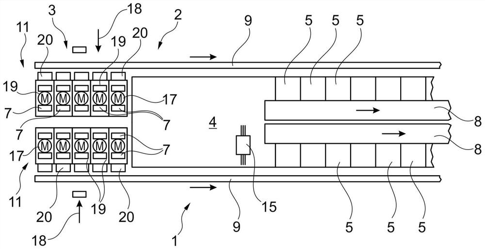 Tube storage and transport device for textile machine producing cross-wound packages