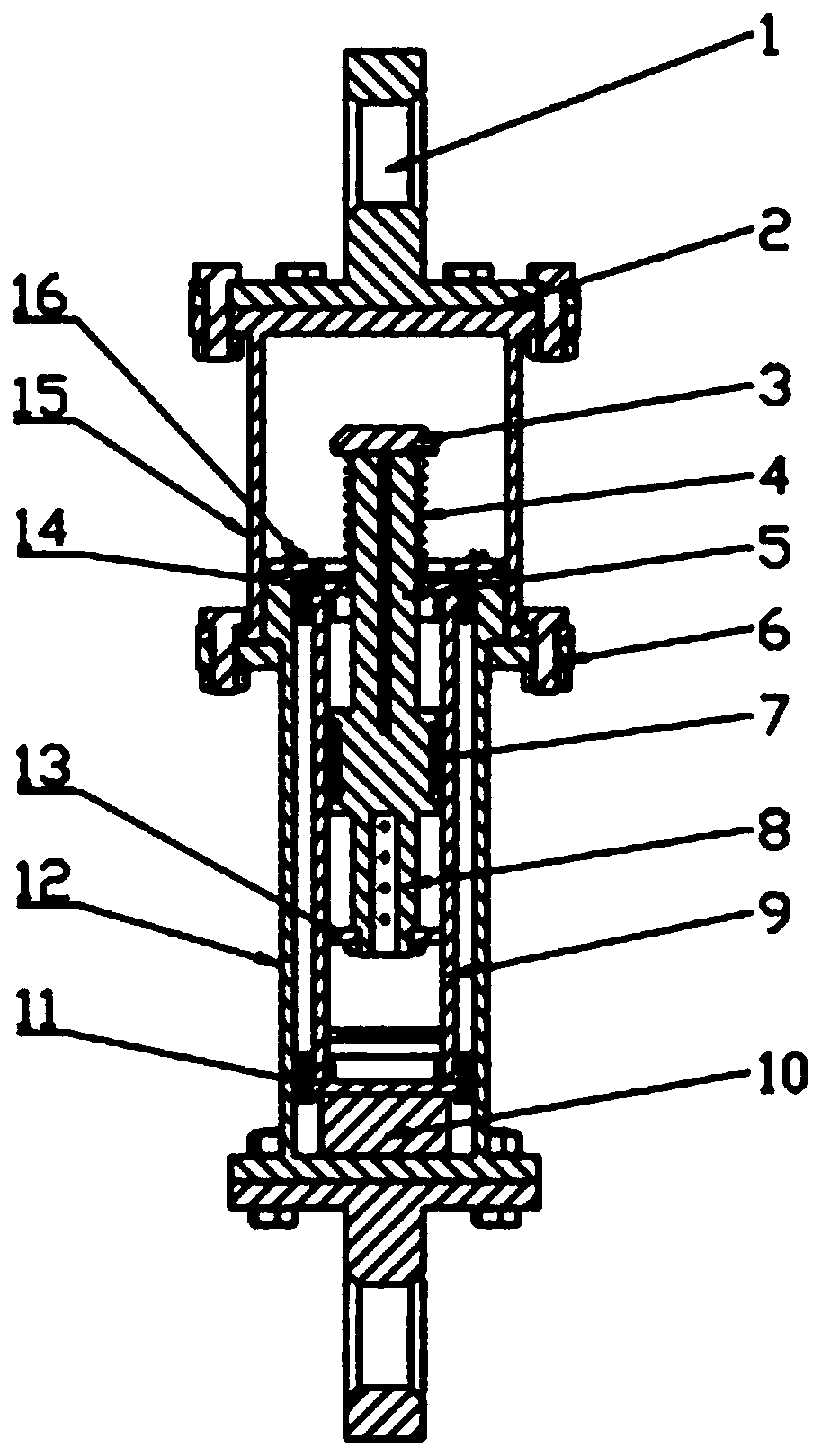 Novel shock resisting device and working method thereof