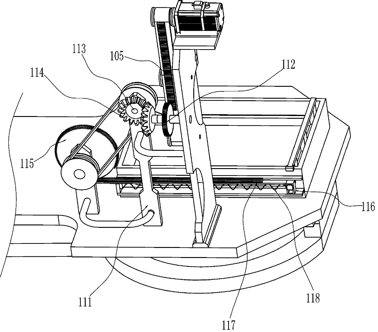 Red phosphorus adhesion device for matchhead processing