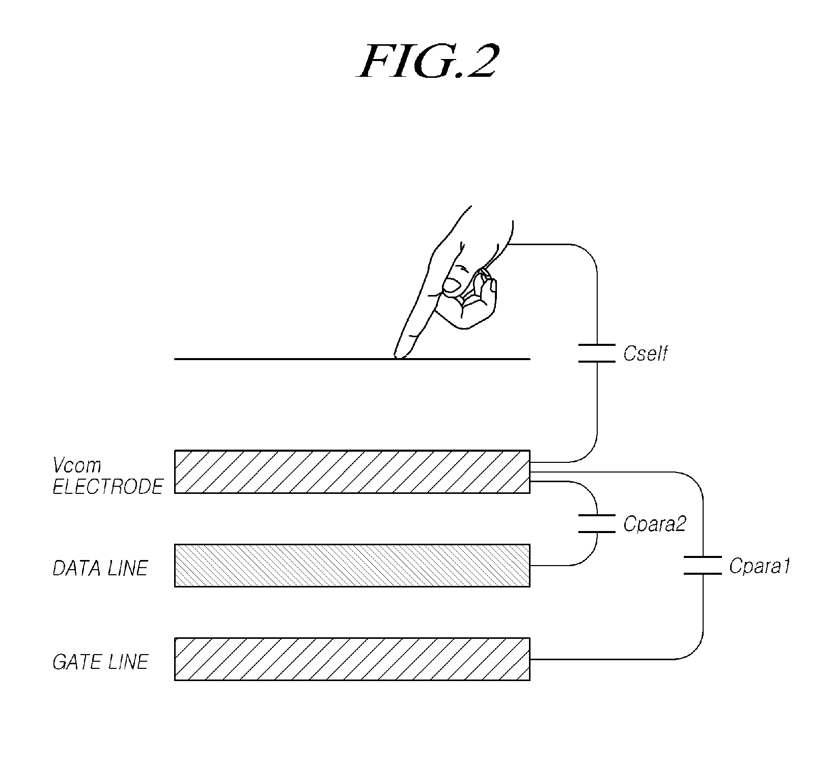 Display device integrated with touch screen panel and method of driving the same