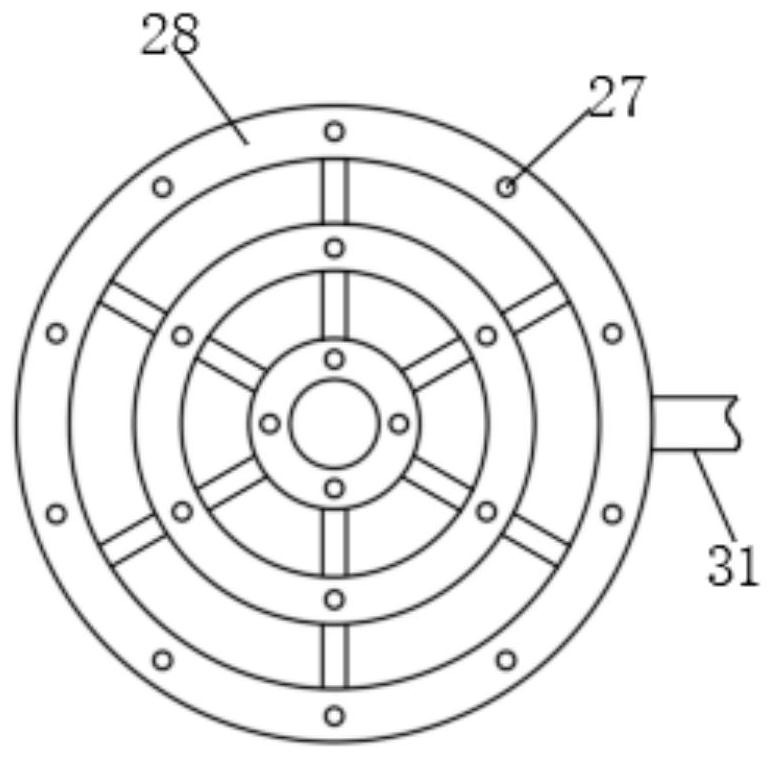 Efficient hydrogen chloride tail gas absorption device