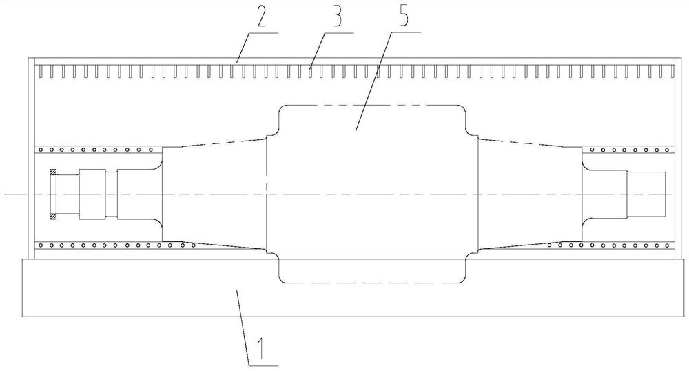 Supporting roll air cooling device