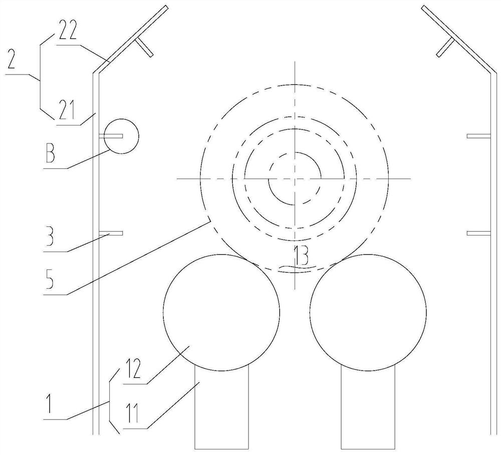 Supporting roll air cooling device