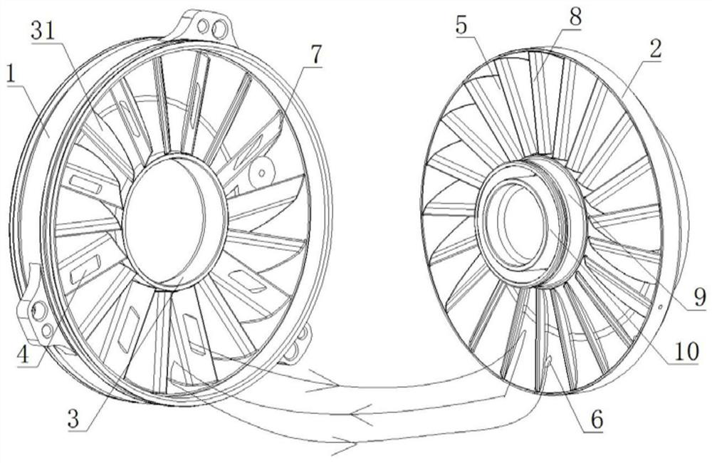 Working cavity structure of hydraulic retarder