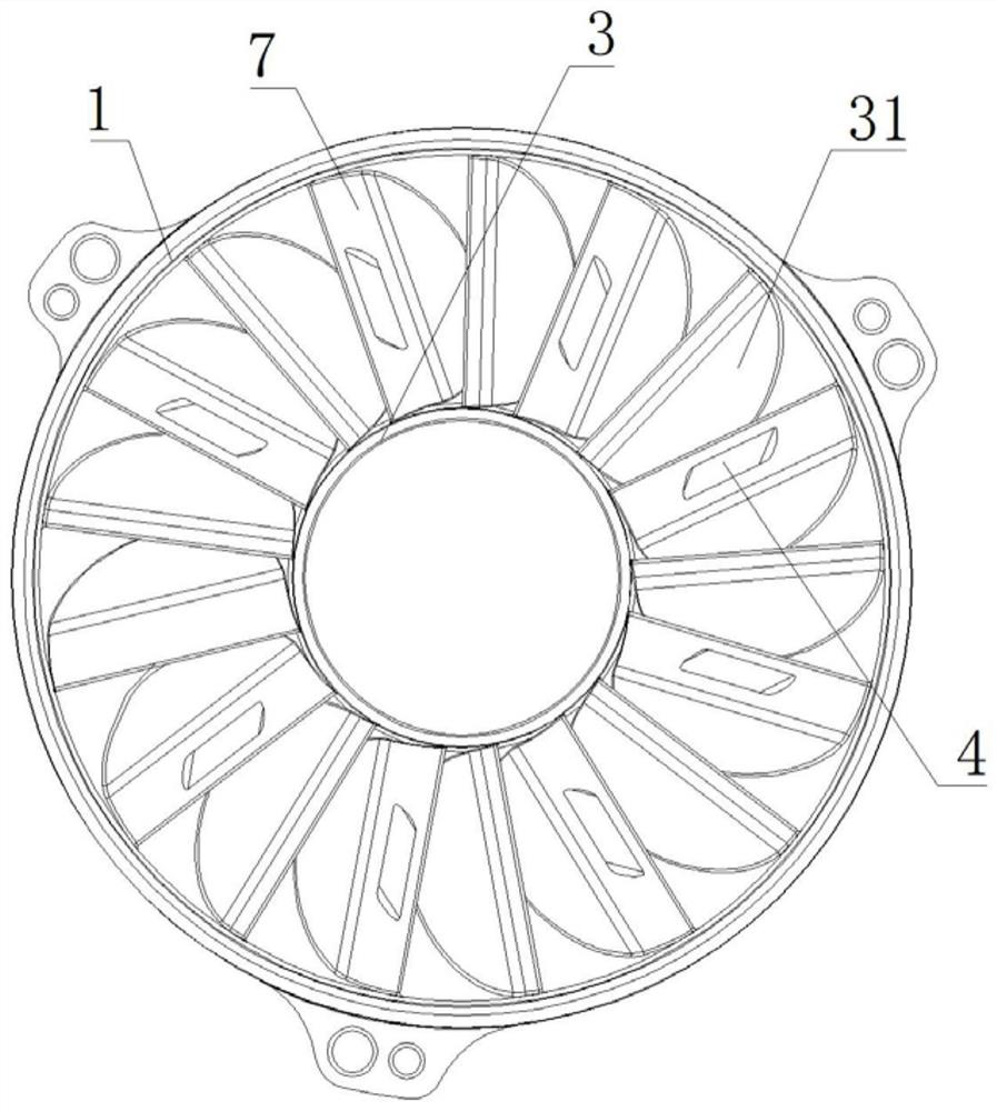 Working cavity structure of hydraulic retarder