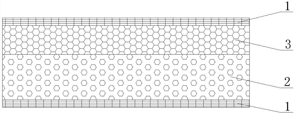 Composite absorbing core body