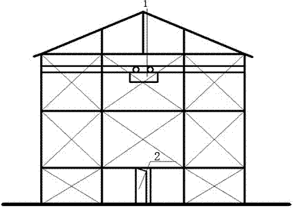 Movable and split mounting type dustproof shed mounted on GIS equipment of transformer substation