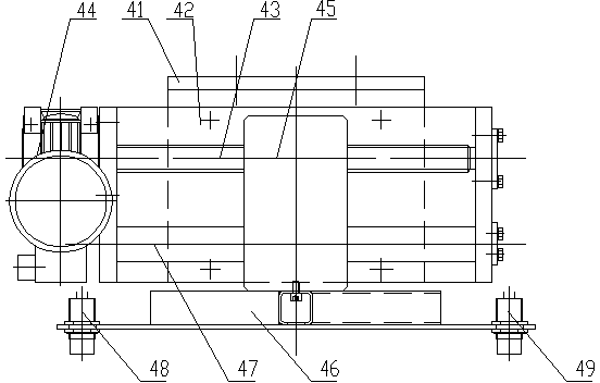 Suspension type skimbar putting device