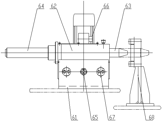 Suspension type skimbar putting device