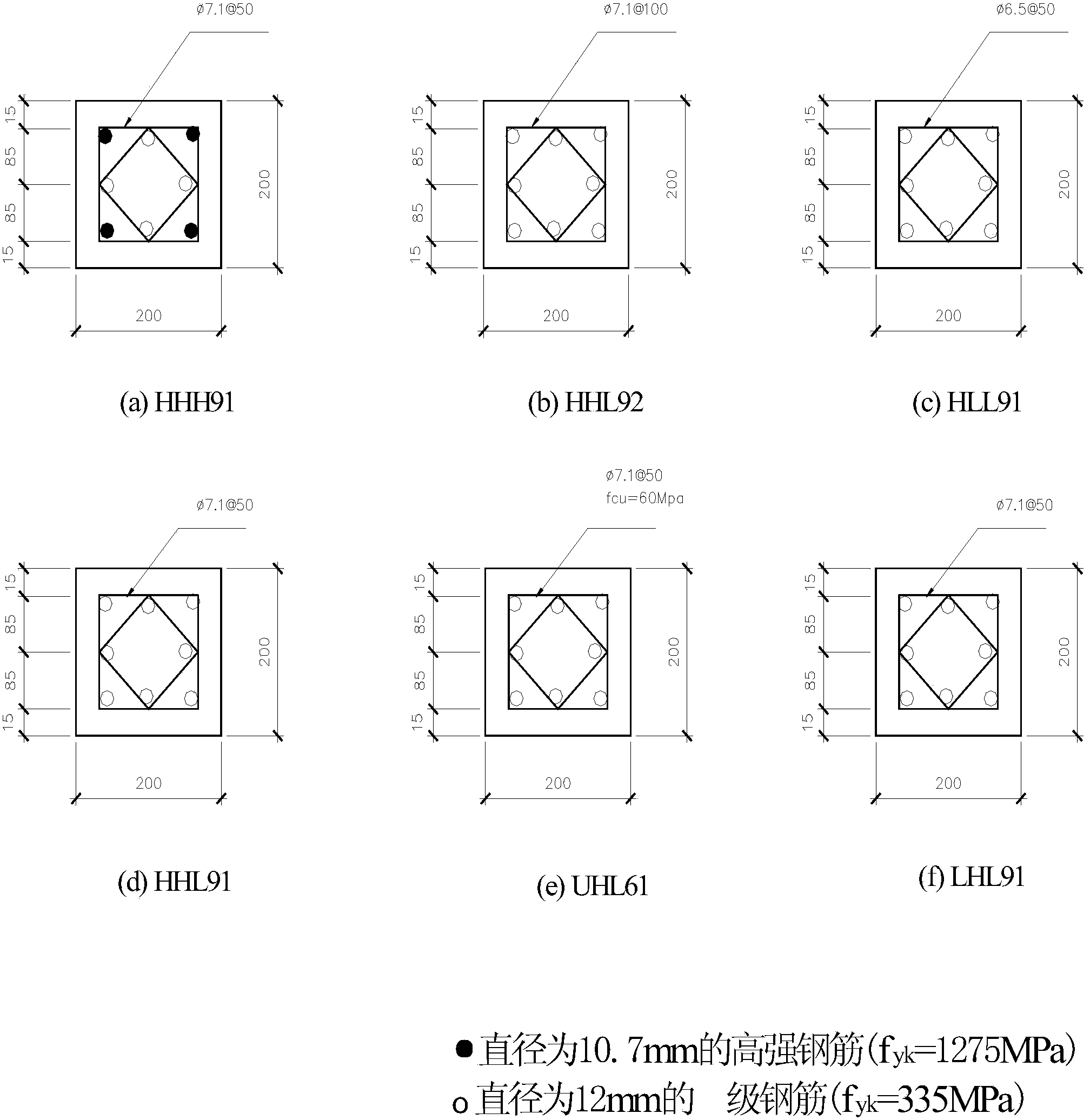 Method for enhancing ductility of high-strength concrete pier stud