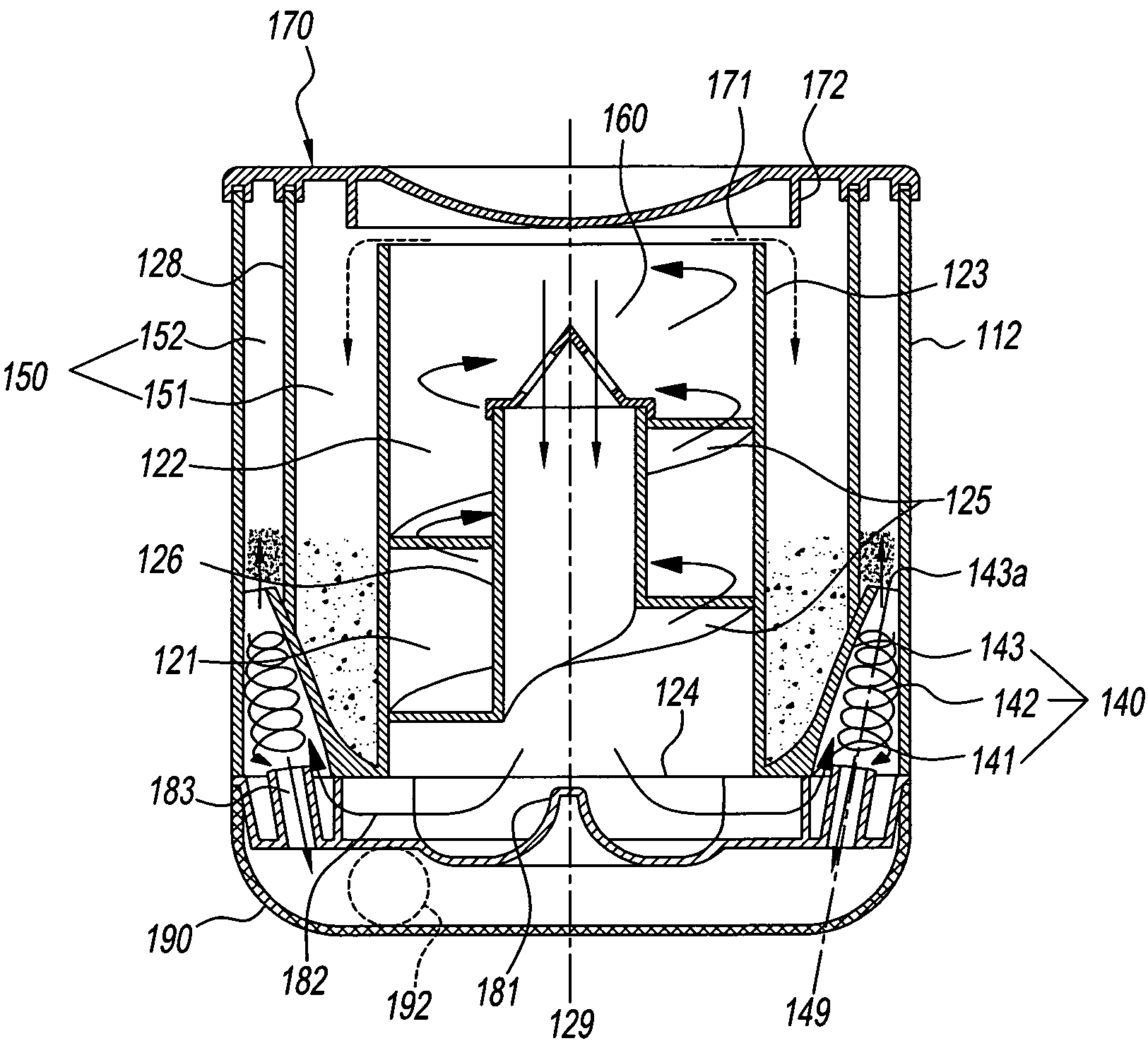 Multi-cyclone dust collection apparatus