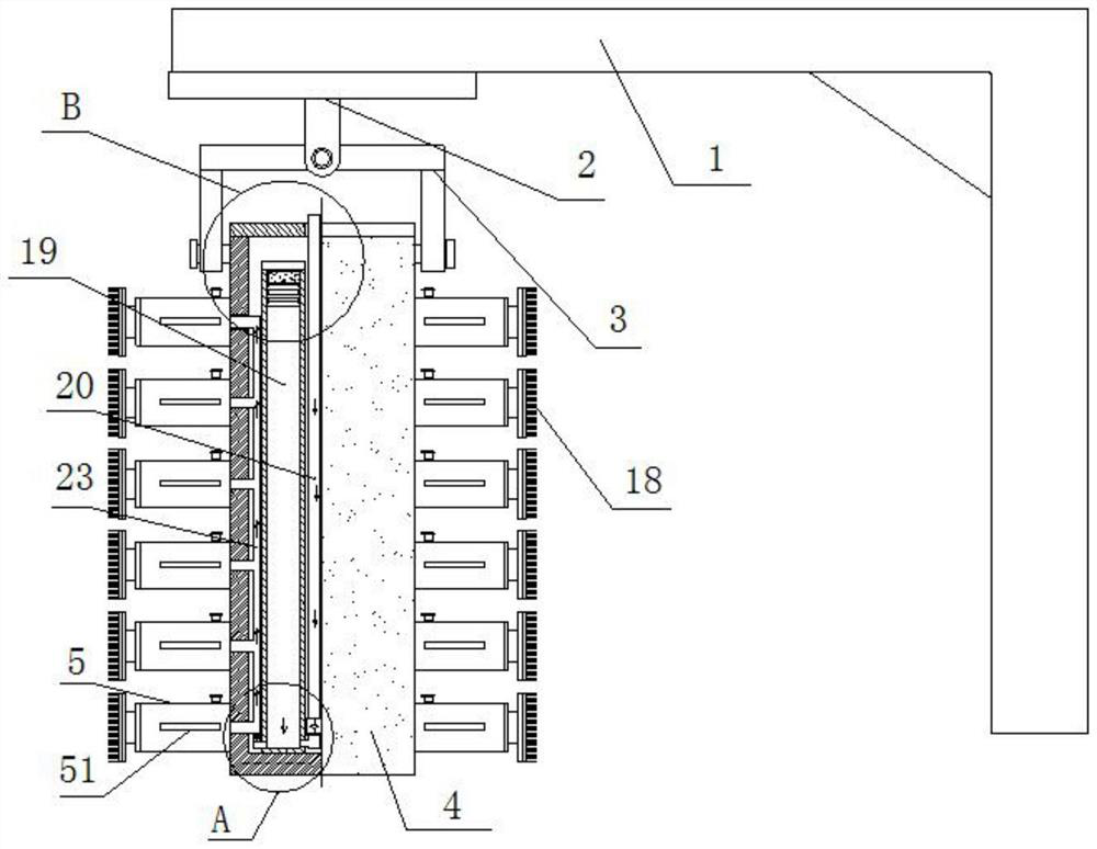 Novel multifunctional itch rubbing device for beef cattle breeding