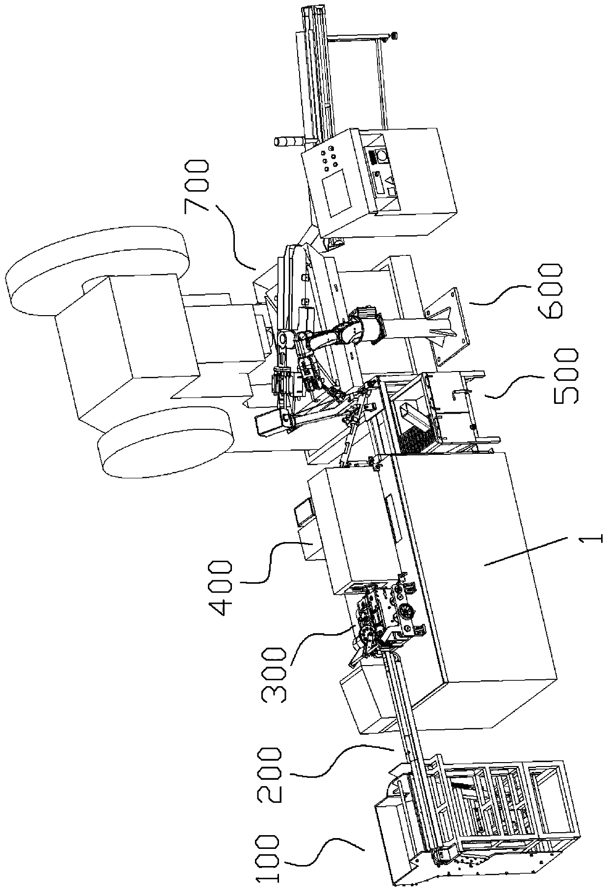 Automatic forging production line