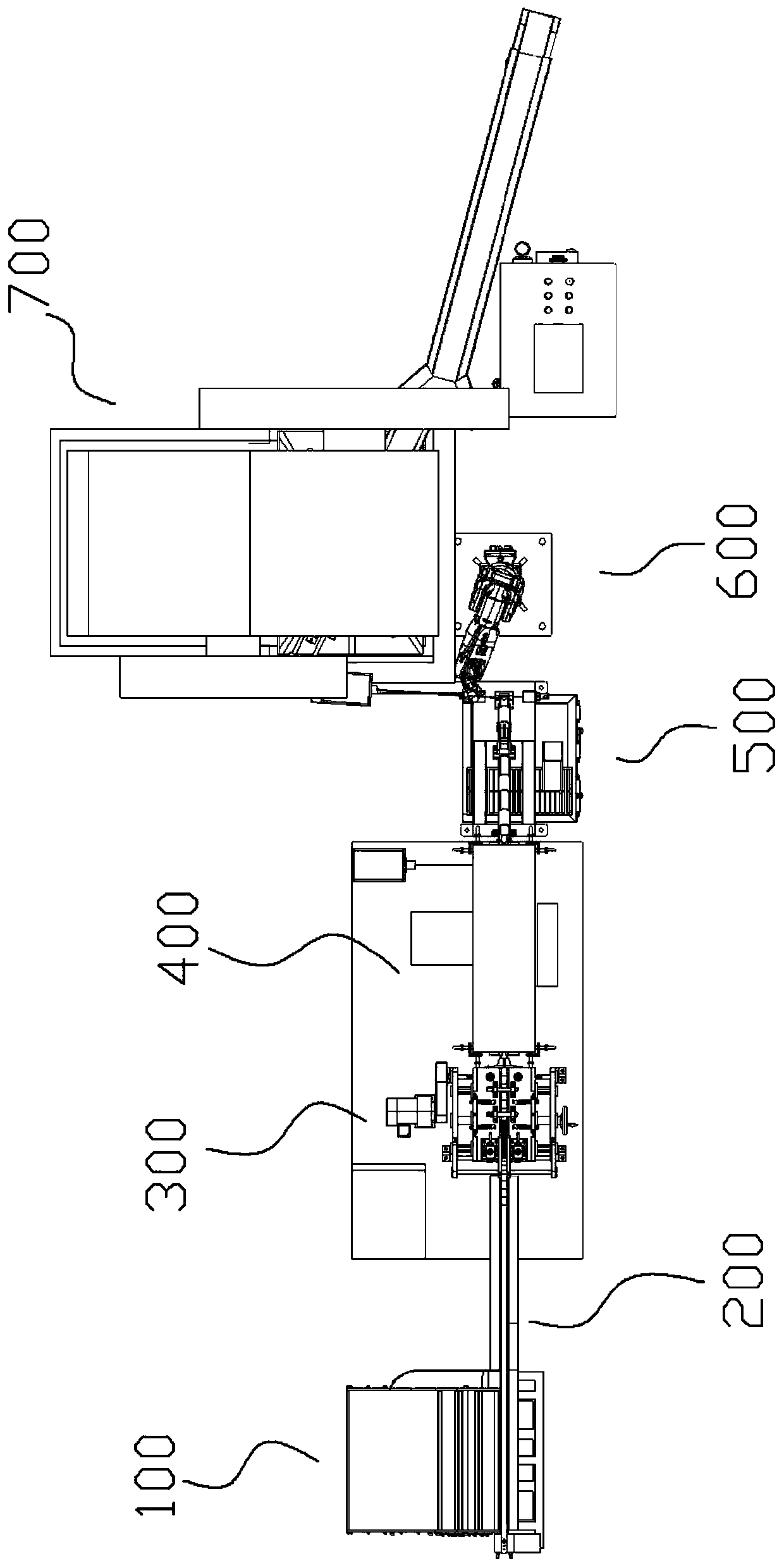 Automatic forging production line