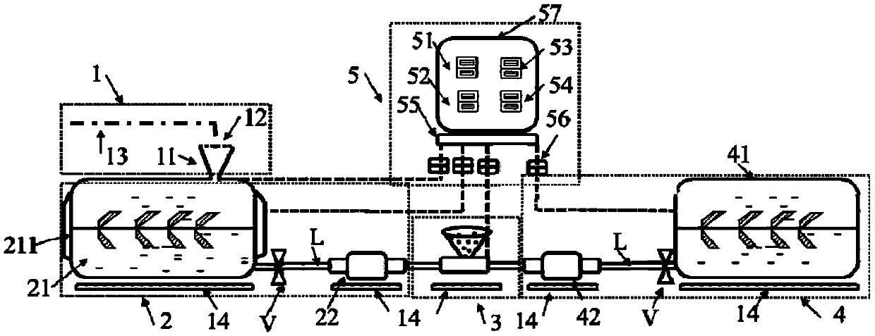 Skid-mounted gel dispersion production device and gel dispersion, preparation method and application thereof