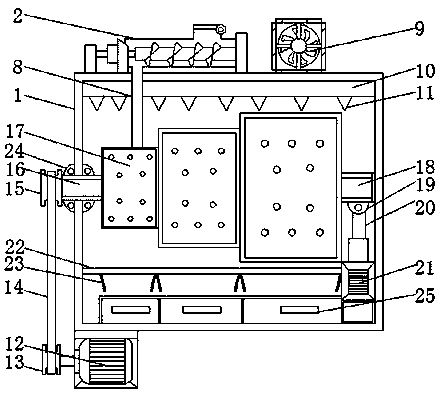 High-quality rice screening device