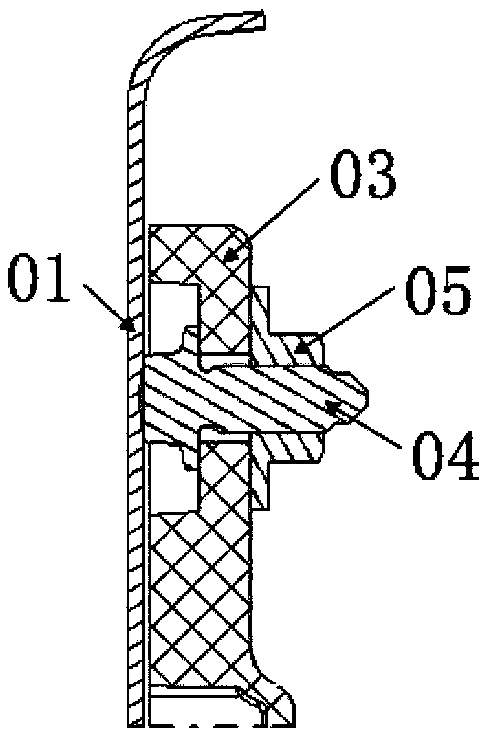 Automobile part fixing device and automobile comprising same