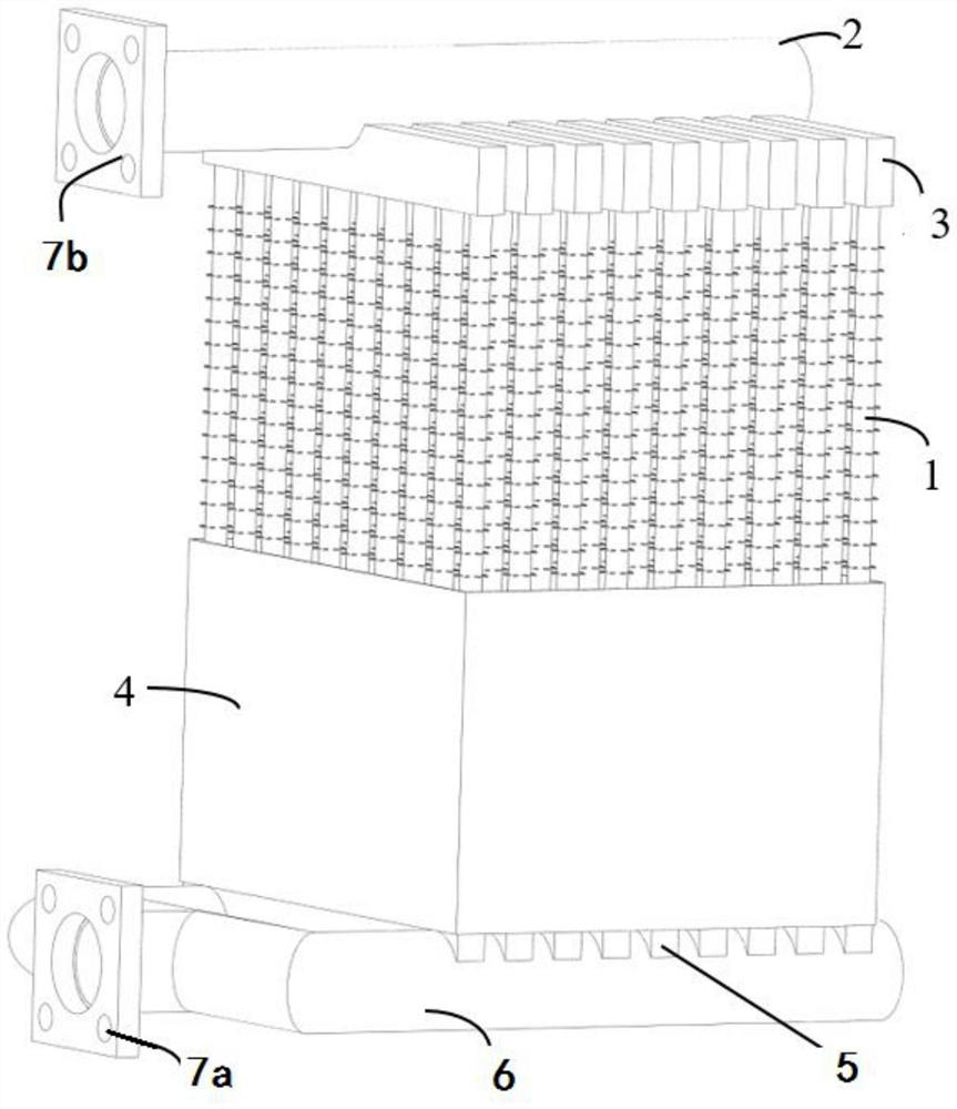 Power transformer oil heat dissipation system with three-dimensional discrete expansion surface