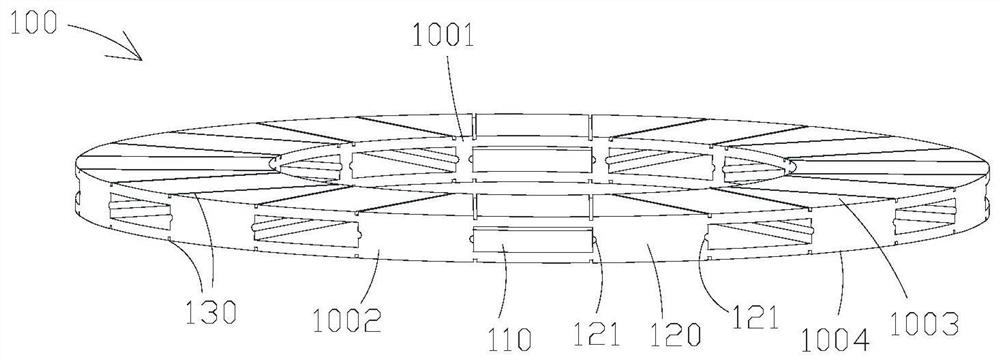 Forming method for silicon steel blocks of rotor of axial switch reluctance motor