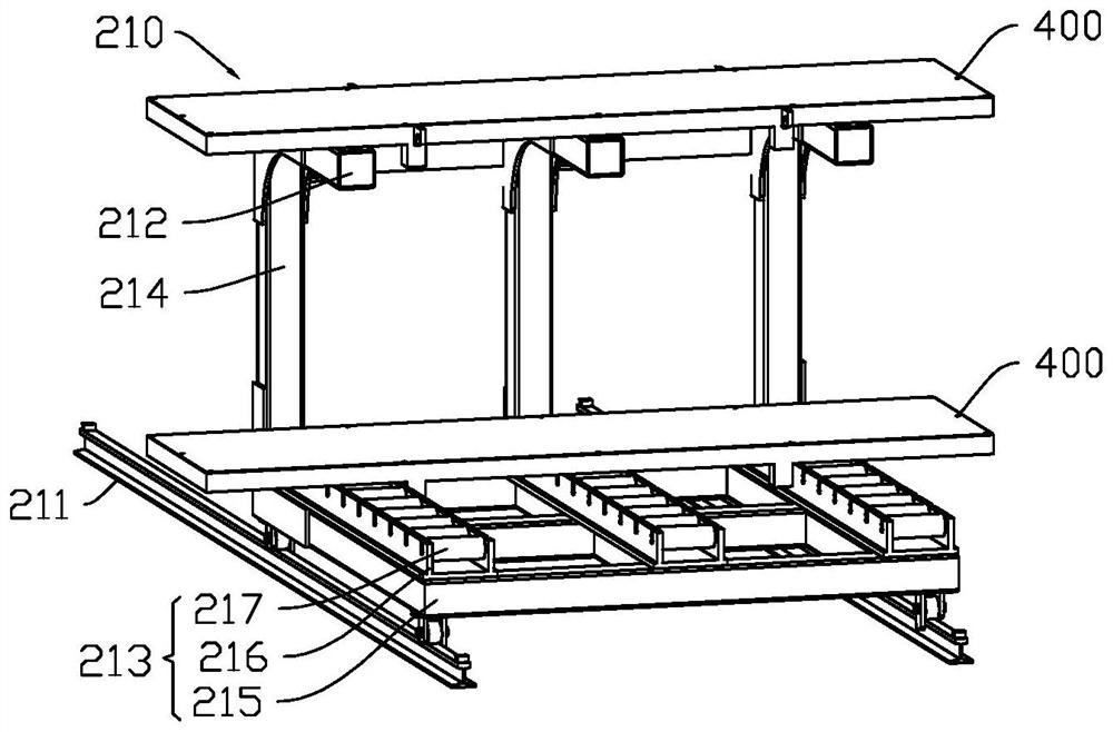 Laminating device and silicon steel sheet receiving equipment