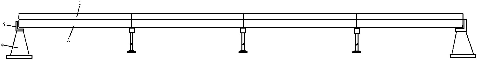 Method for sticking carbon fiber plates through prestress