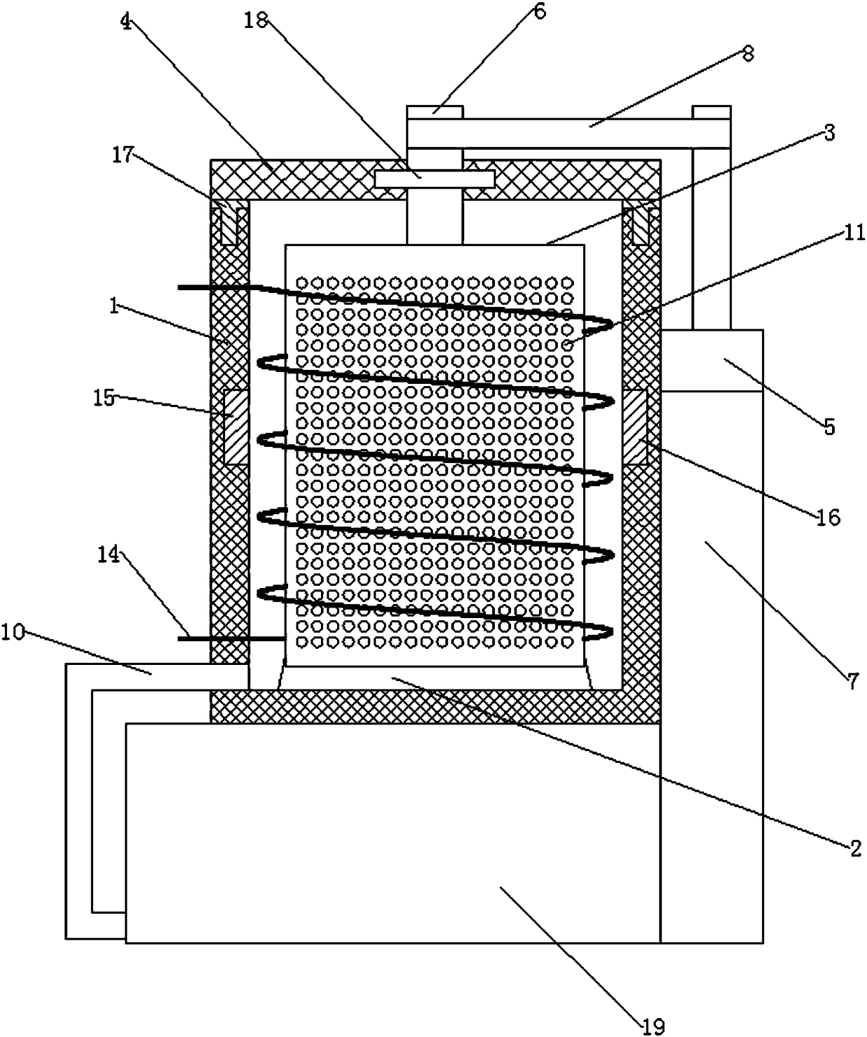 Electric field purification component cleaning device