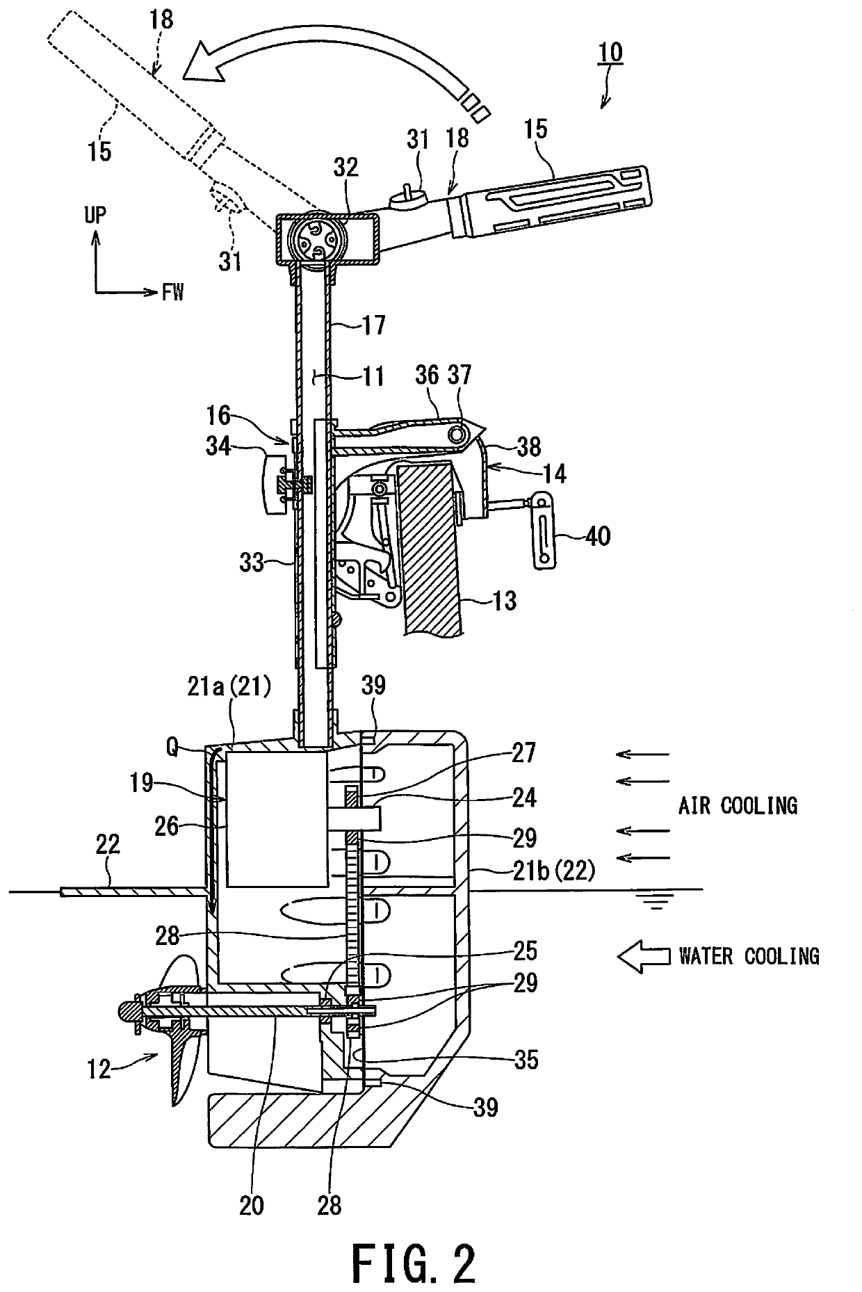 Electric outboard motor