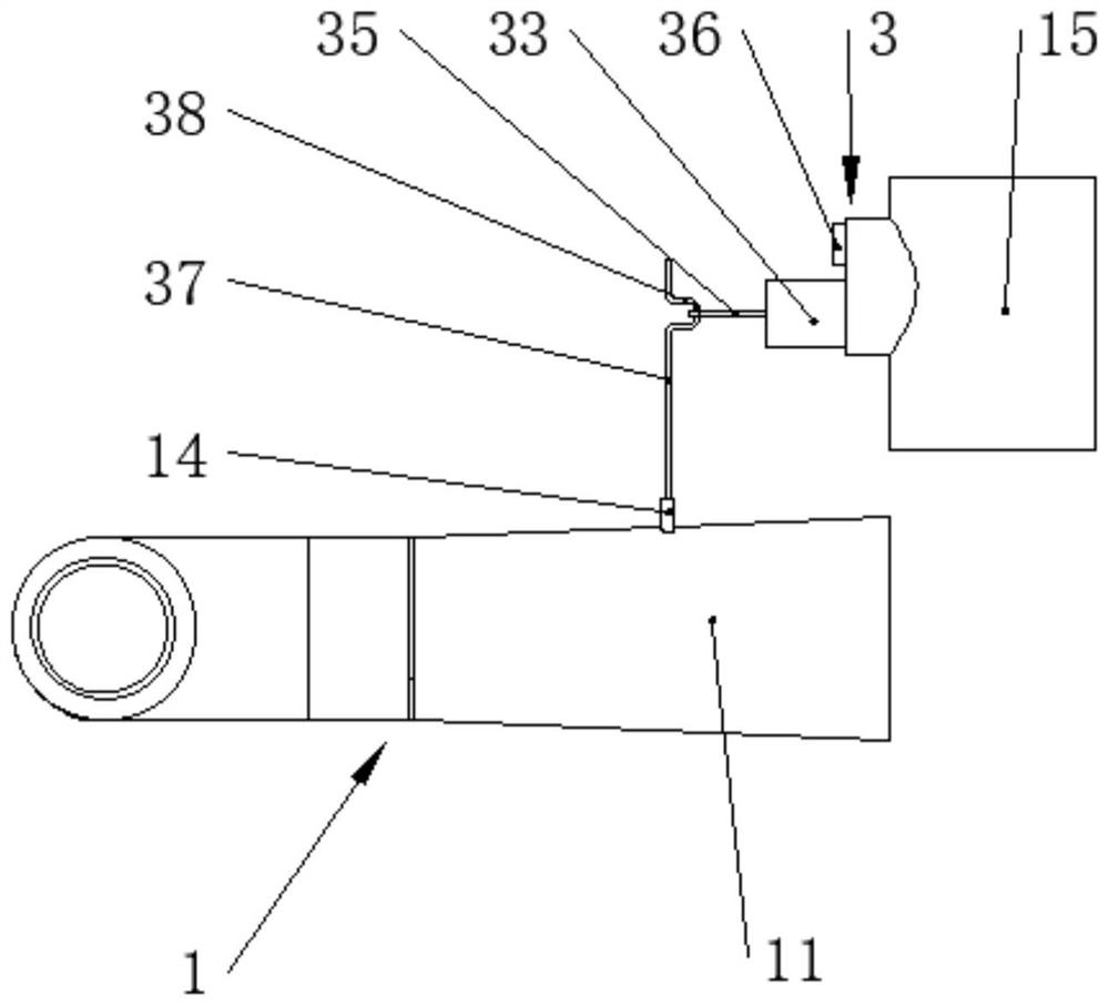 Mixed vortex strip eliminating device for draft tube