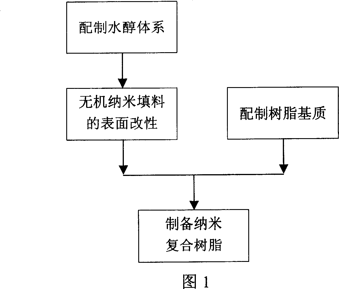 A method for preparing nano compound resin prosthetics material