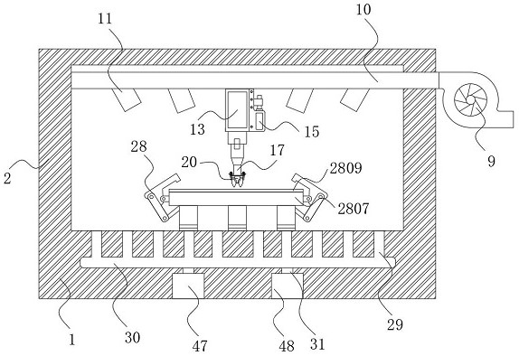 Triaxial sensor production equipment with positioning etching function