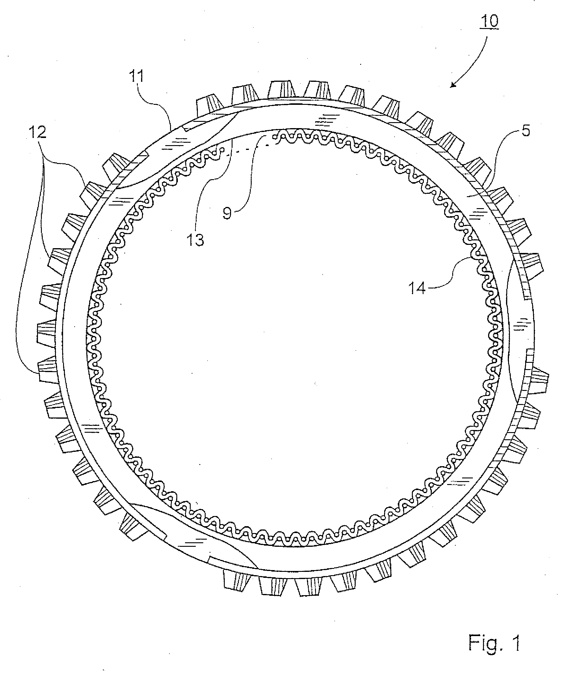 Synchronizer ring