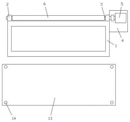 Cattle water trough provided with flip cover, water filling device and heating device