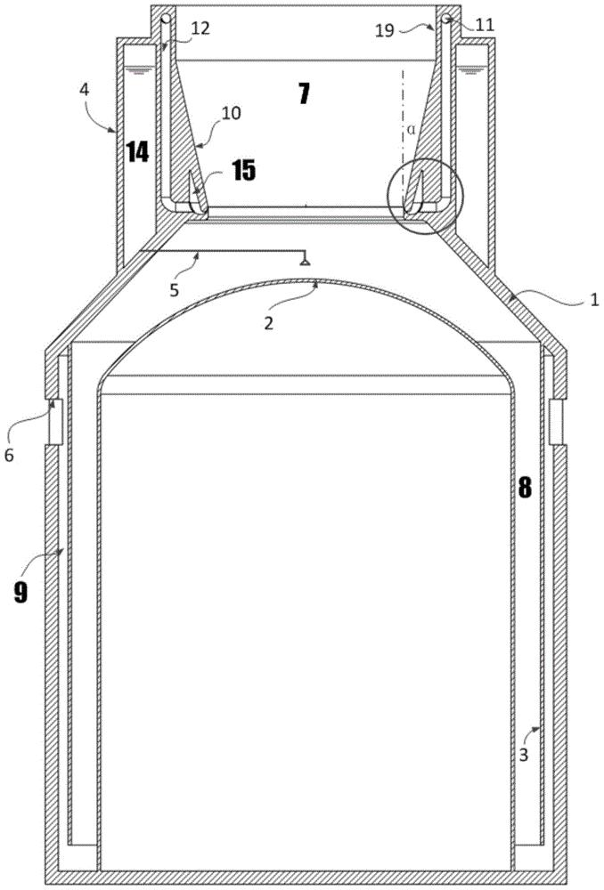 An active combined passive containment cooling system