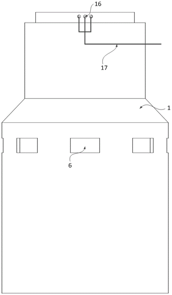 An active combined passive containment cooling system