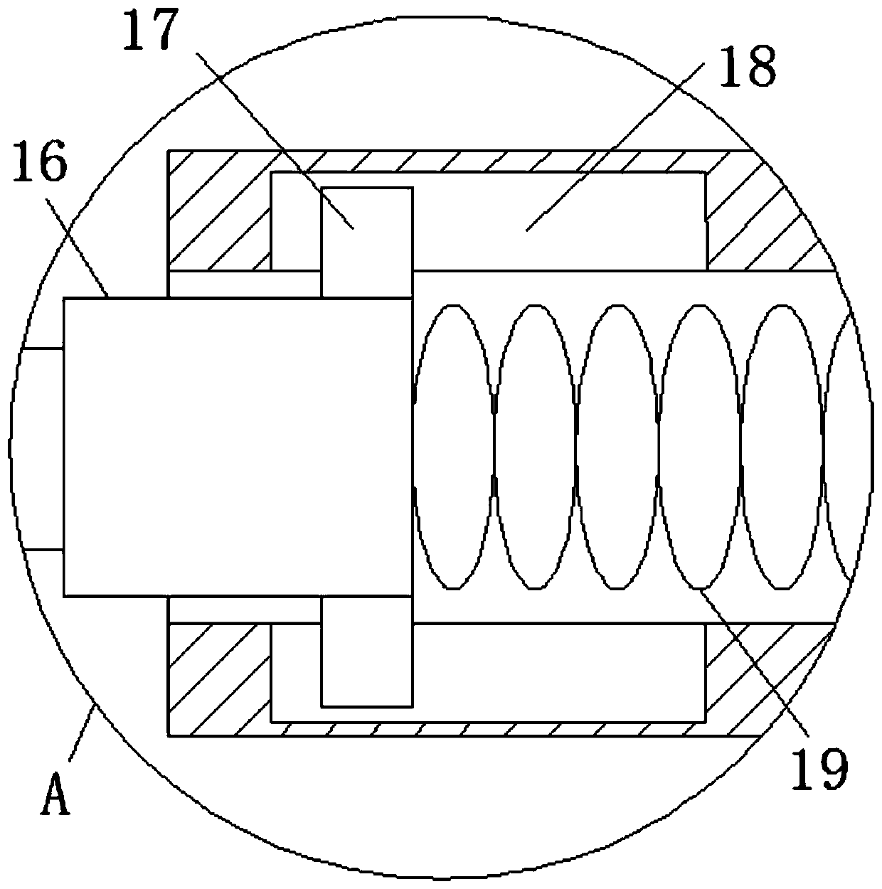 Hardware crimping quality probing device capable of carrying out nondestructive testing