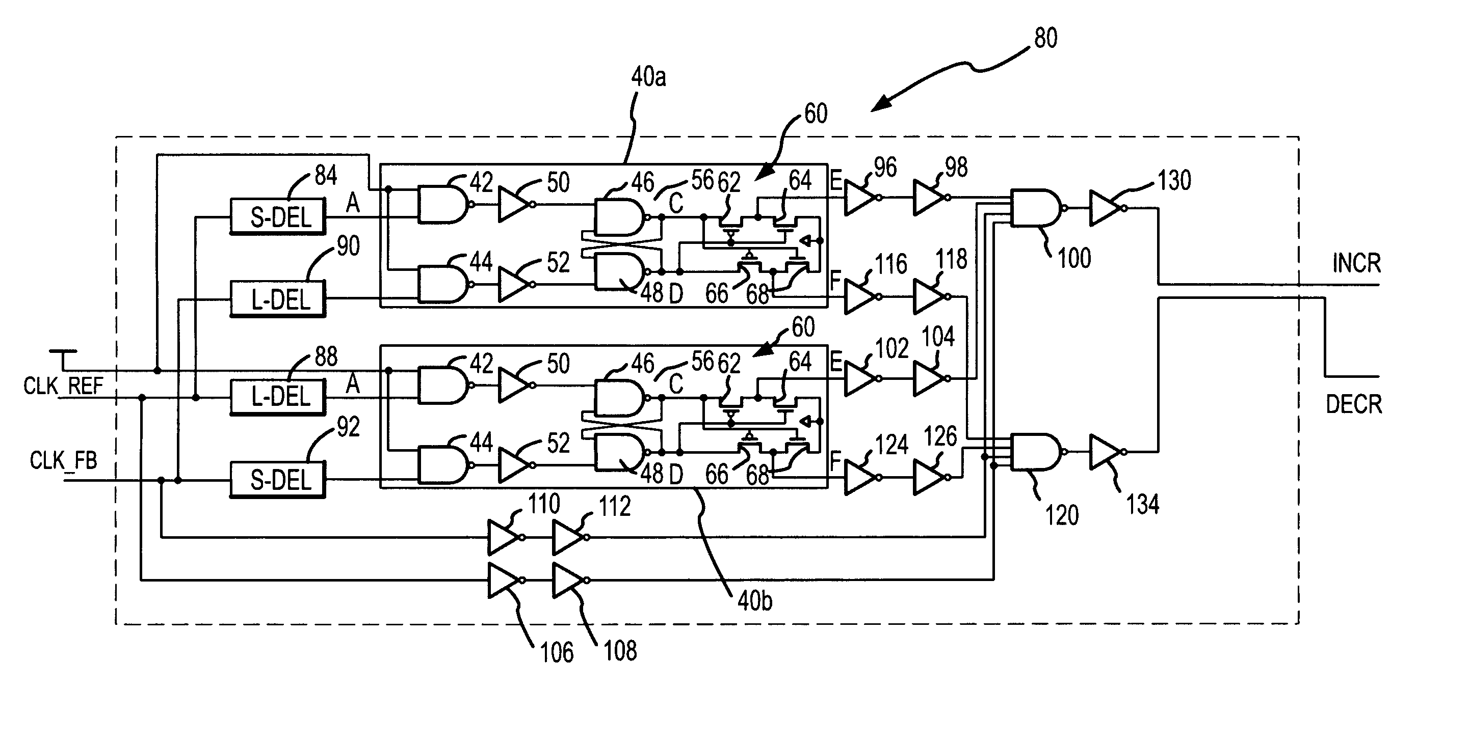 Phase detector and method having hysteresis characteristics