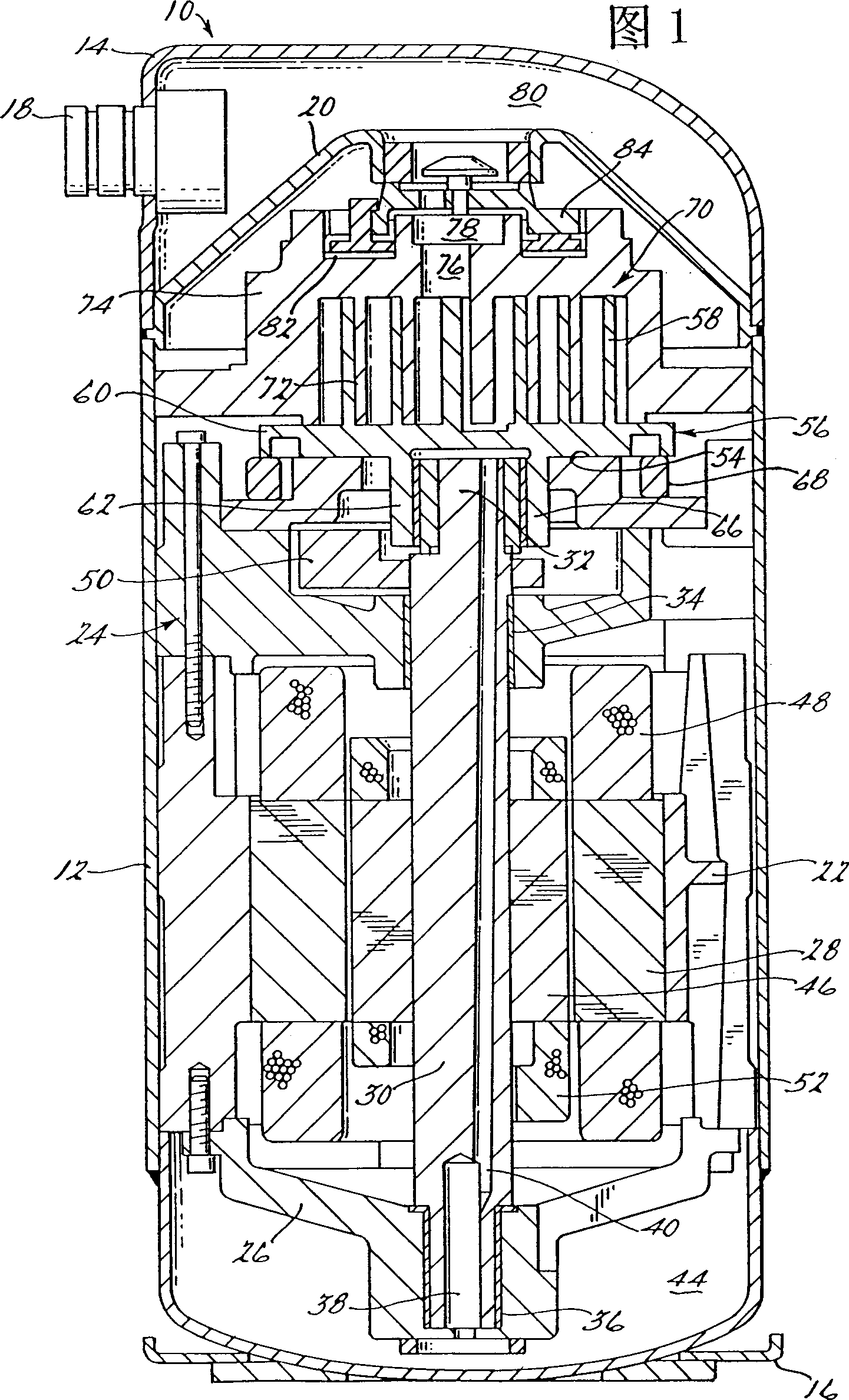 Oldham's coupling screw compressor with gap