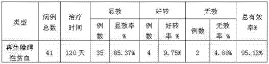 Medicine of treating aplastic anemia and preparation method of medicine