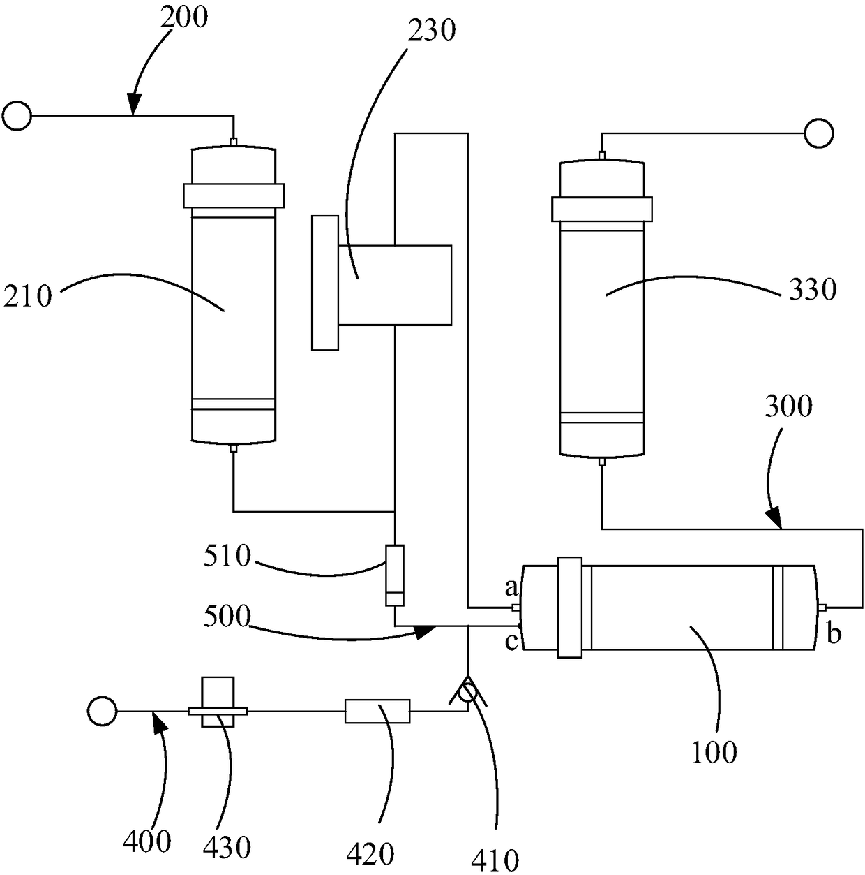 Reverse osmosis membrane water purifying device and water purifier