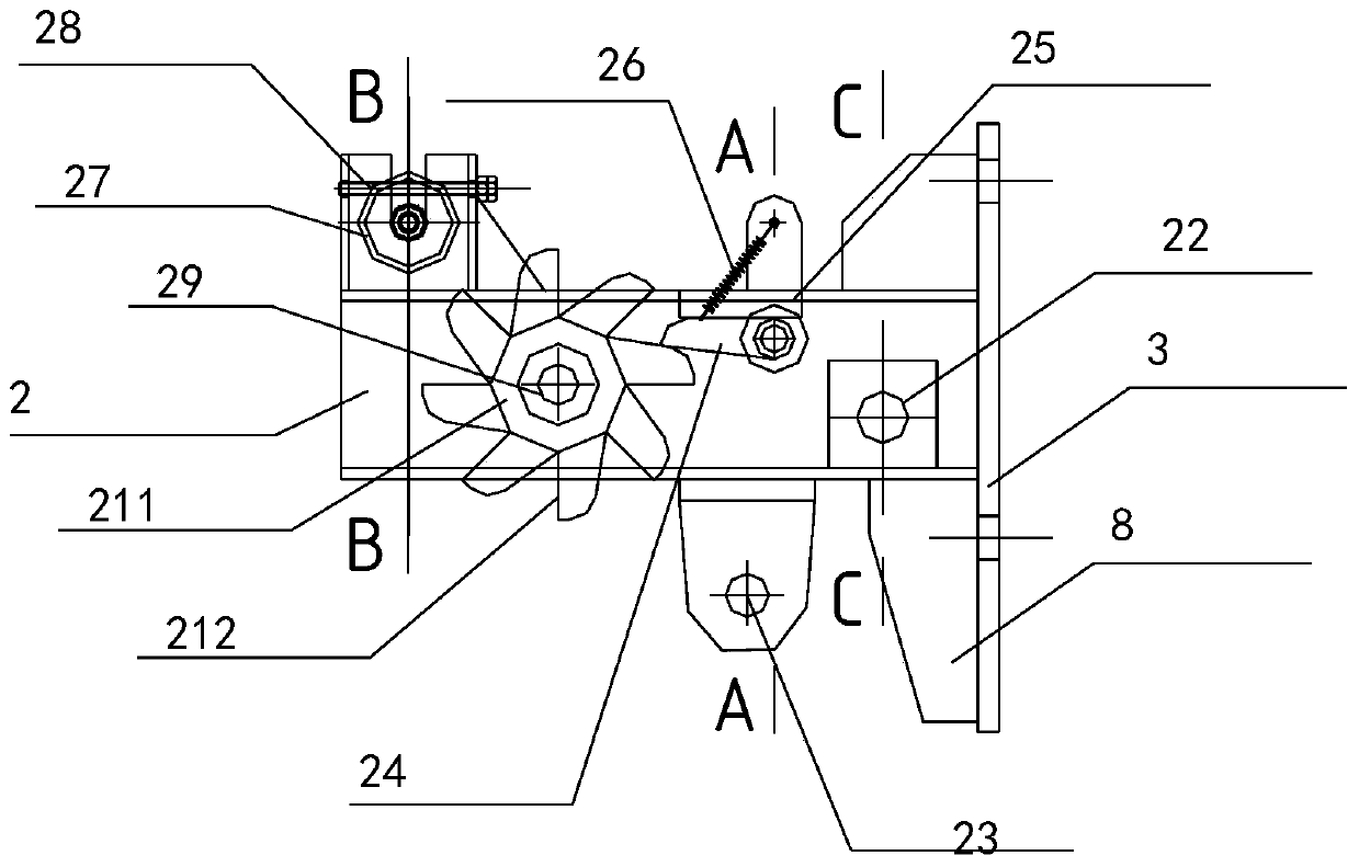 One-way stress conversion system and construction method thereof