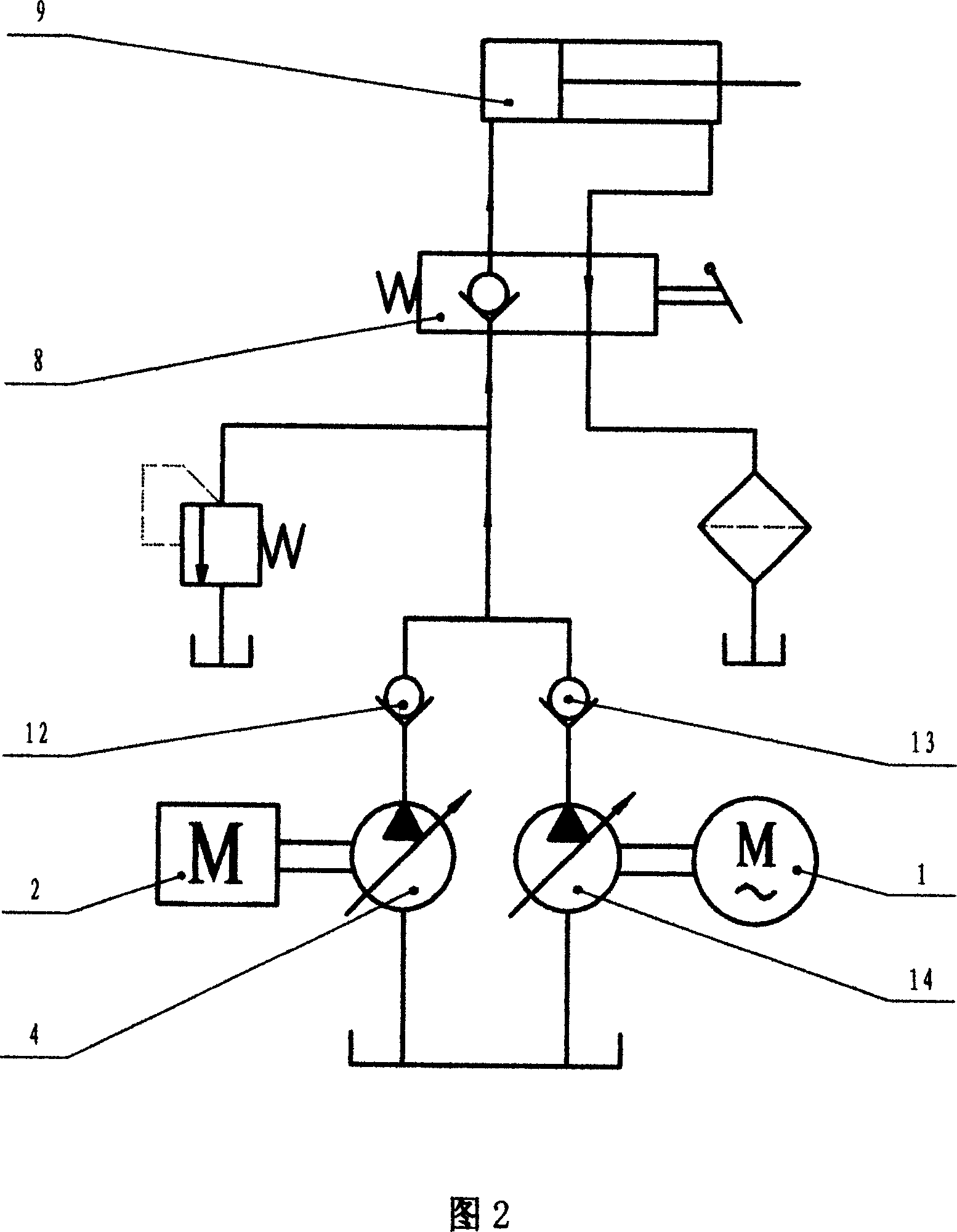 Hybrid power plant for engineering machinery