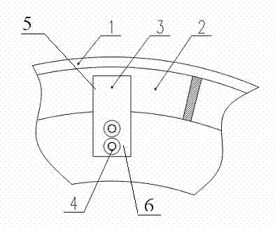 Wound motor rotor conductive ring protection mode and fixing device