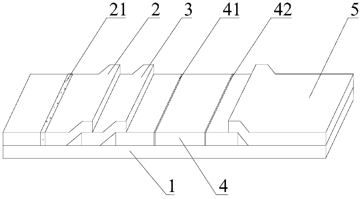 Test paper applicable to quantitative detection of peripheral blood immunochromatography and application of test paper