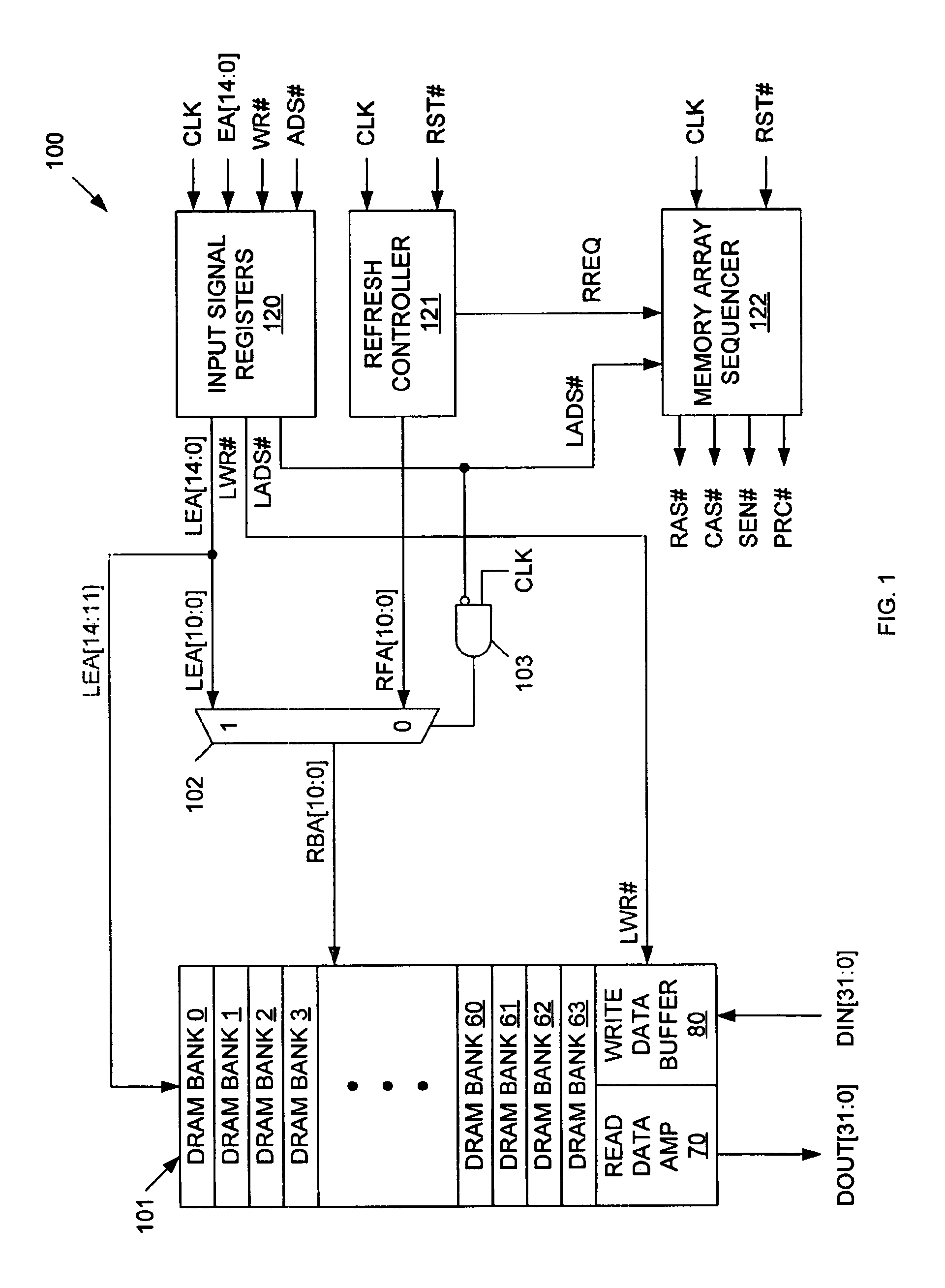 Method and apparatus for temperature adaptive refresh in 1T-SRAM compatible memory using the subthreshold characteristics of MOSFET transistors